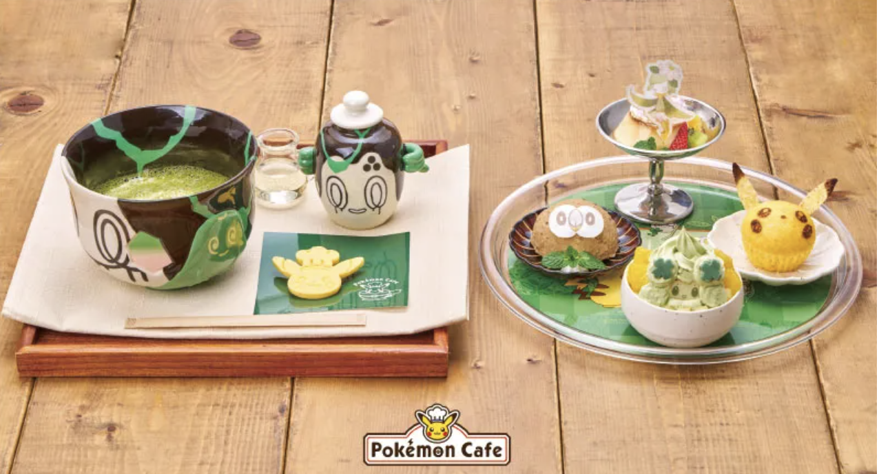 Pokemon Cafe serves up a green tea ceremony in Japan with Poltchageist and Sinistcha matcha menu