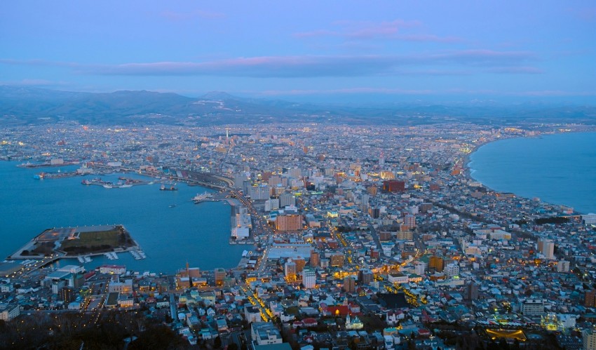 Check out the view from Mount Hakodate, one of the best night views in Japan.