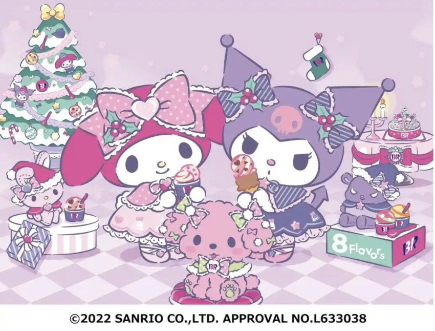 Sanrio characters take over Baskin Robbins Japan for My Melody and