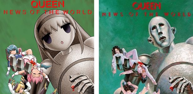 Awesome anime fan art inserts the cast of Madoka Magica into classic rock album  covers | SoraNews24 -Japan News-