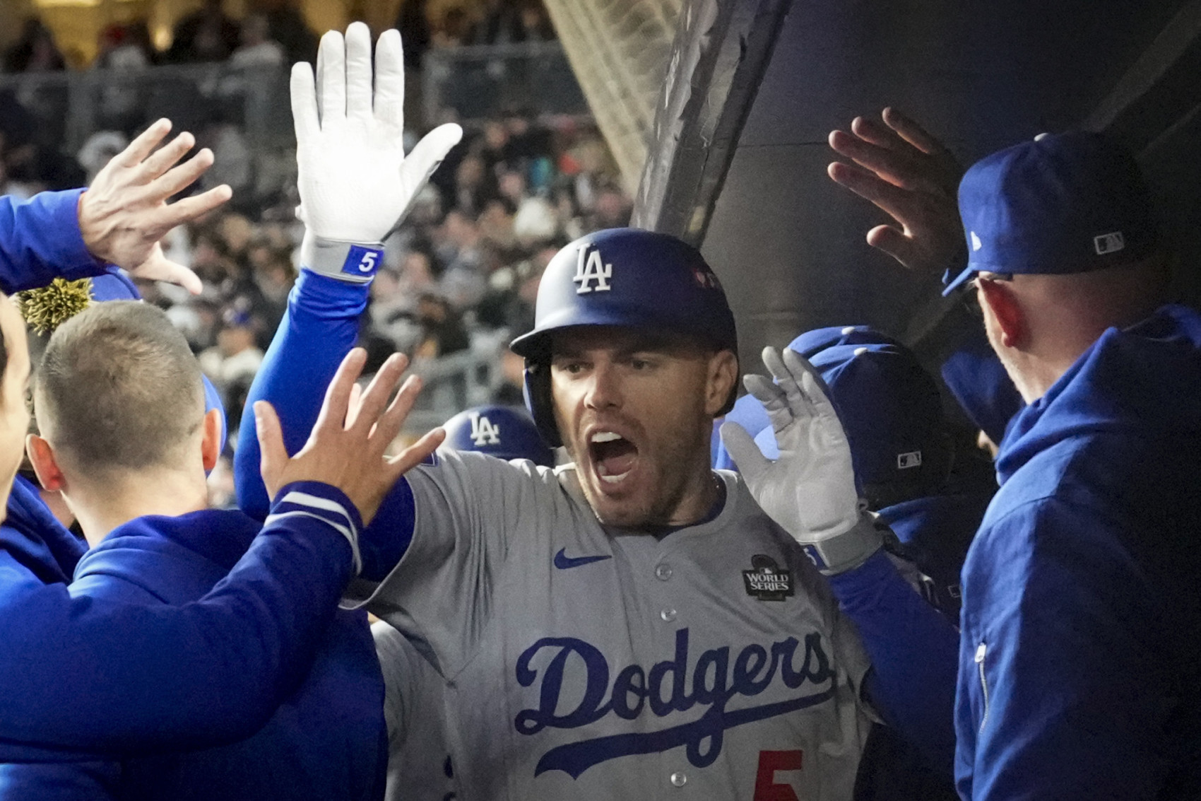 Freeman, Buehler lead Dodgers past slumping Yankees 4-2 for 3-0 advantage in World Series