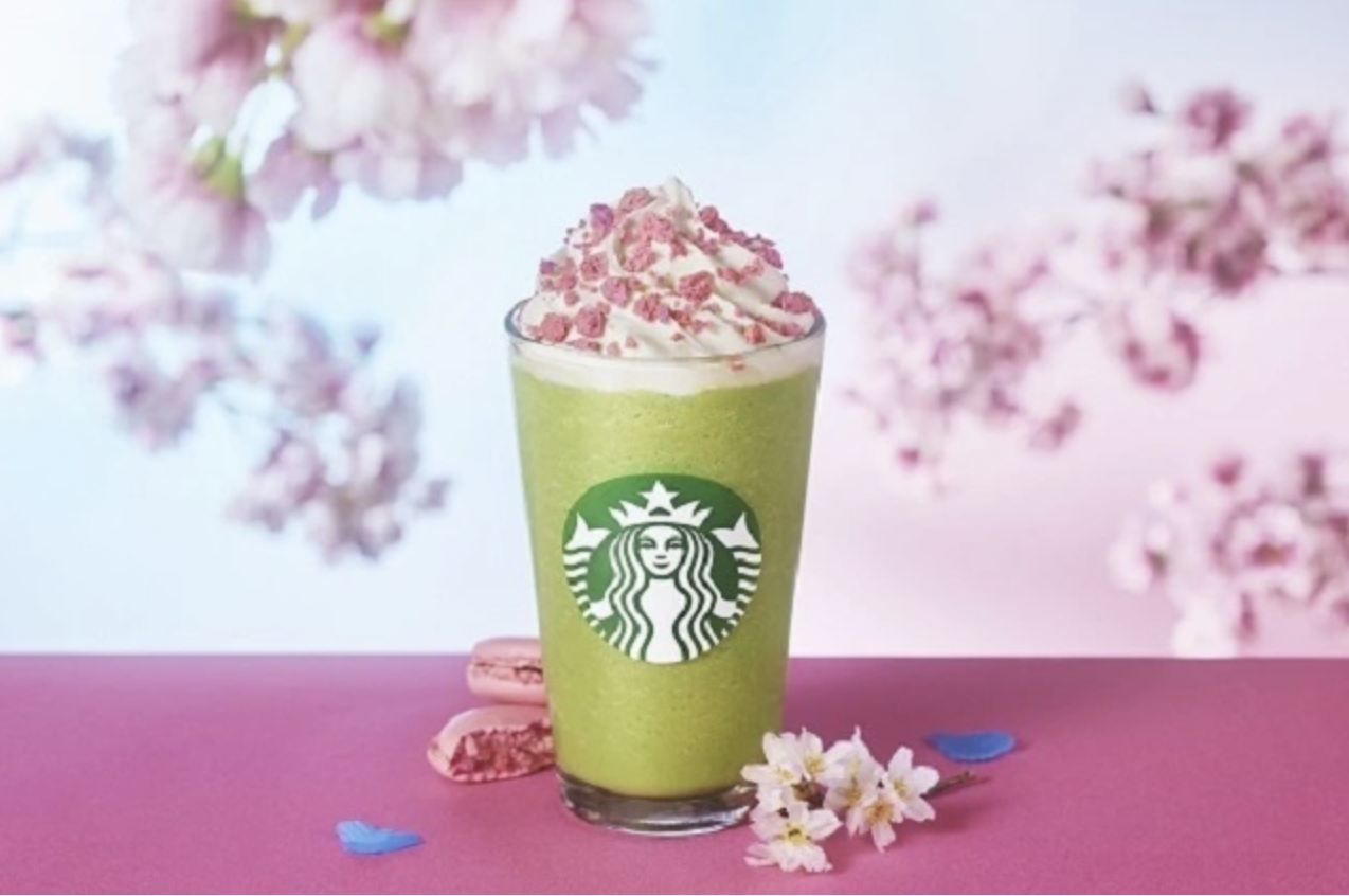 Starbucks Japan adding crunchy blooming sakura topping option to all