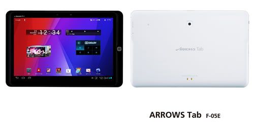 ARROWS Tab F-05E tablet - Japan Today