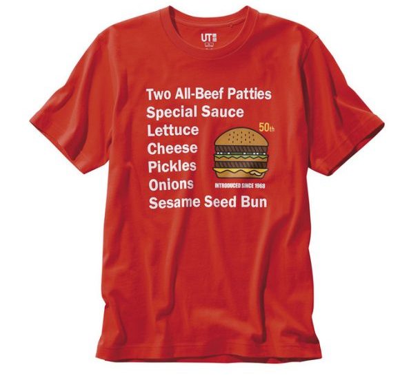 progressiv Gennemsigtig undskyld Uniqlo teams up with McDonald's for special T-shirt which will get you a  discounted Big Mac - Japan Today