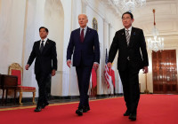 Biden meets with Japan Prime Minister Kishida and Philippine President Marcos Jr. in Washington