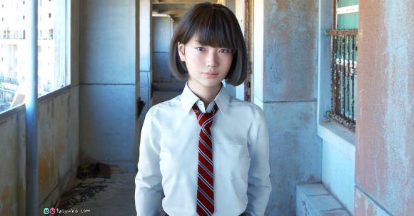 Japan's hyper-realistic CG schoolgirl moves for the first time in new video  - Japan Today