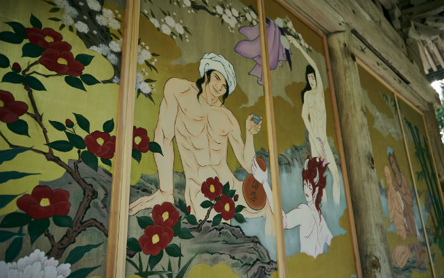 Japan Art Nudes - Japanese temple stirs criticism with naked men paintings - Japan Today