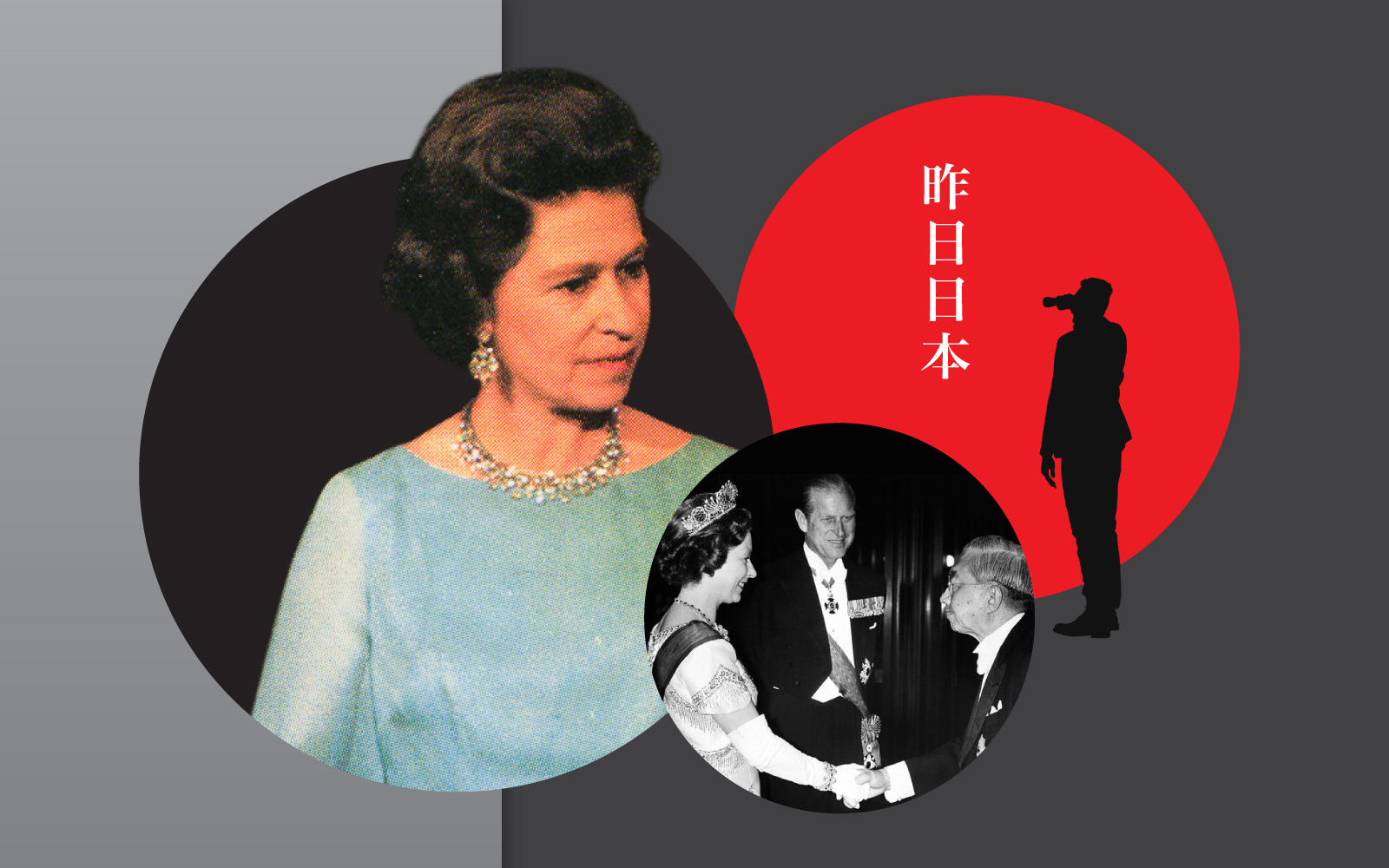 Queen Elizabeth II avoids discussing the war with Emperor Hirohito
