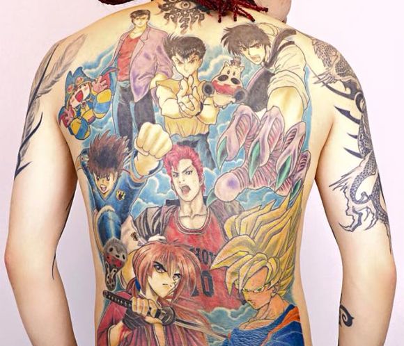 dragon ball tattoo  Tatuagem colorida Tatuagens de anime Tatuagem mario