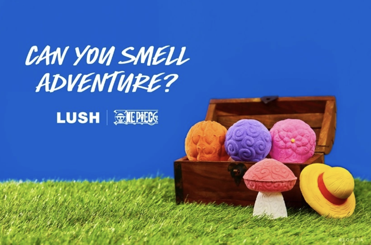 One Piece x store Lush Cosmetics Flag Knot Wrap