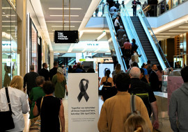 Westfield Bondi Junction re-opens to the public following the stabbing attacks which killed several people, in Sydney