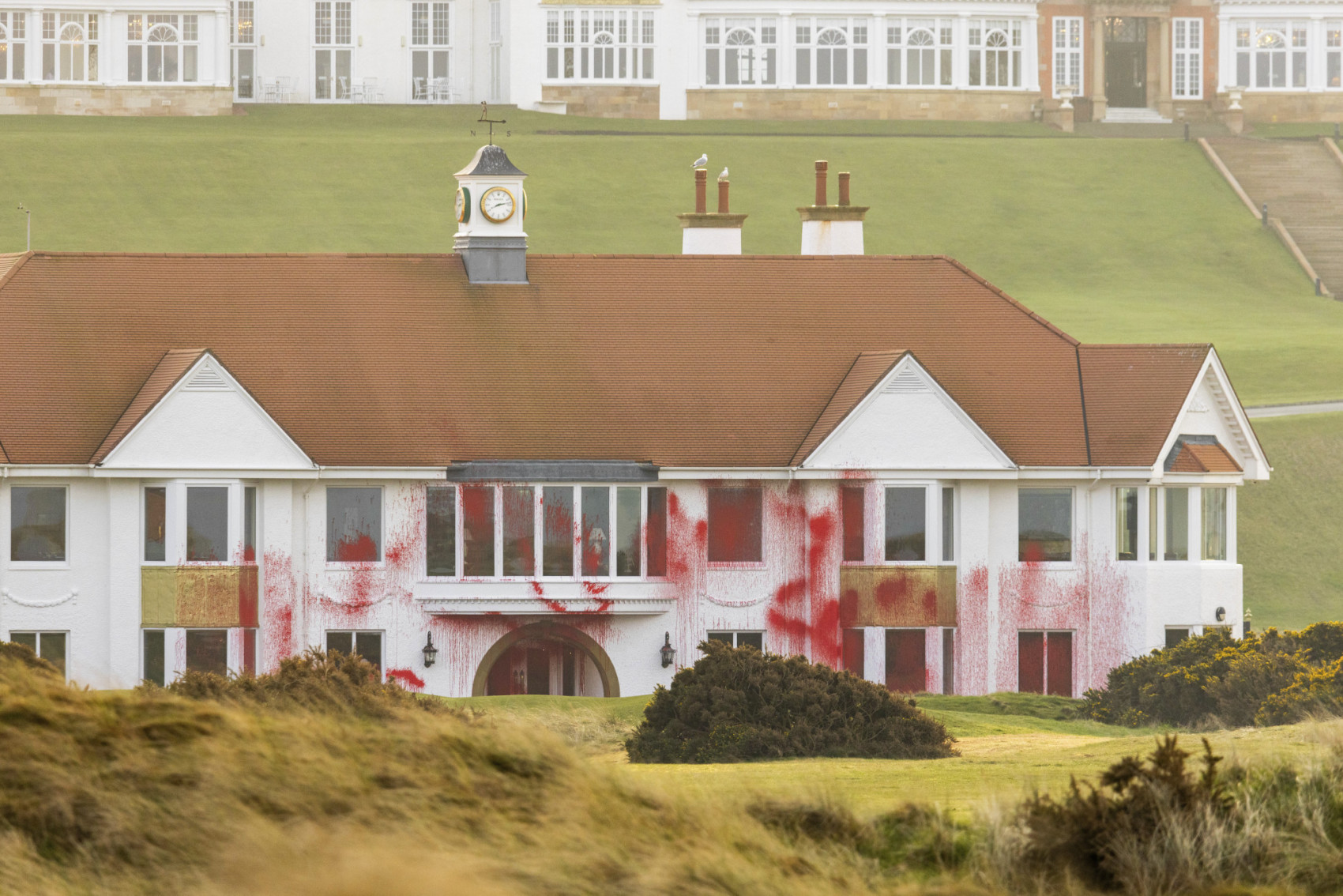 Activists vandalize Trump golf resort in Scotland over his comments on emptying out Gaza