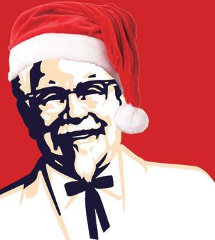 kfc christmas hat