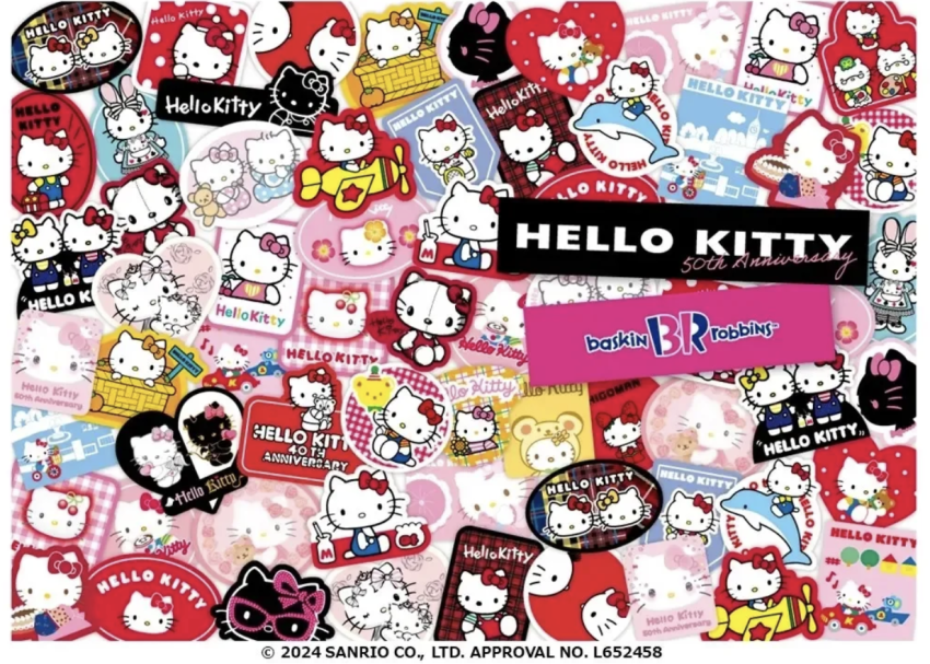 Hello Kitty shows up at Baskin-Robins Japan for 50th birthday party with special sweets and merch