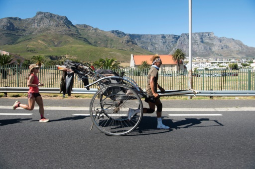 Japanese man ends 6,000-km Africa rickshaw trek in Cape Town